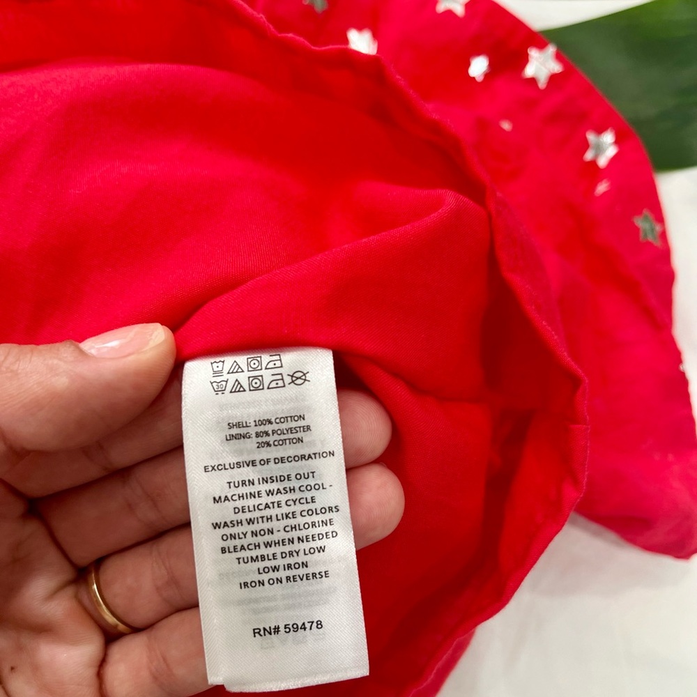 CYNTHIA ROWLEY• Kids Toddler Baby Girls Red Ruffle Star Tiered Dress NWT - Picture 8 of 11